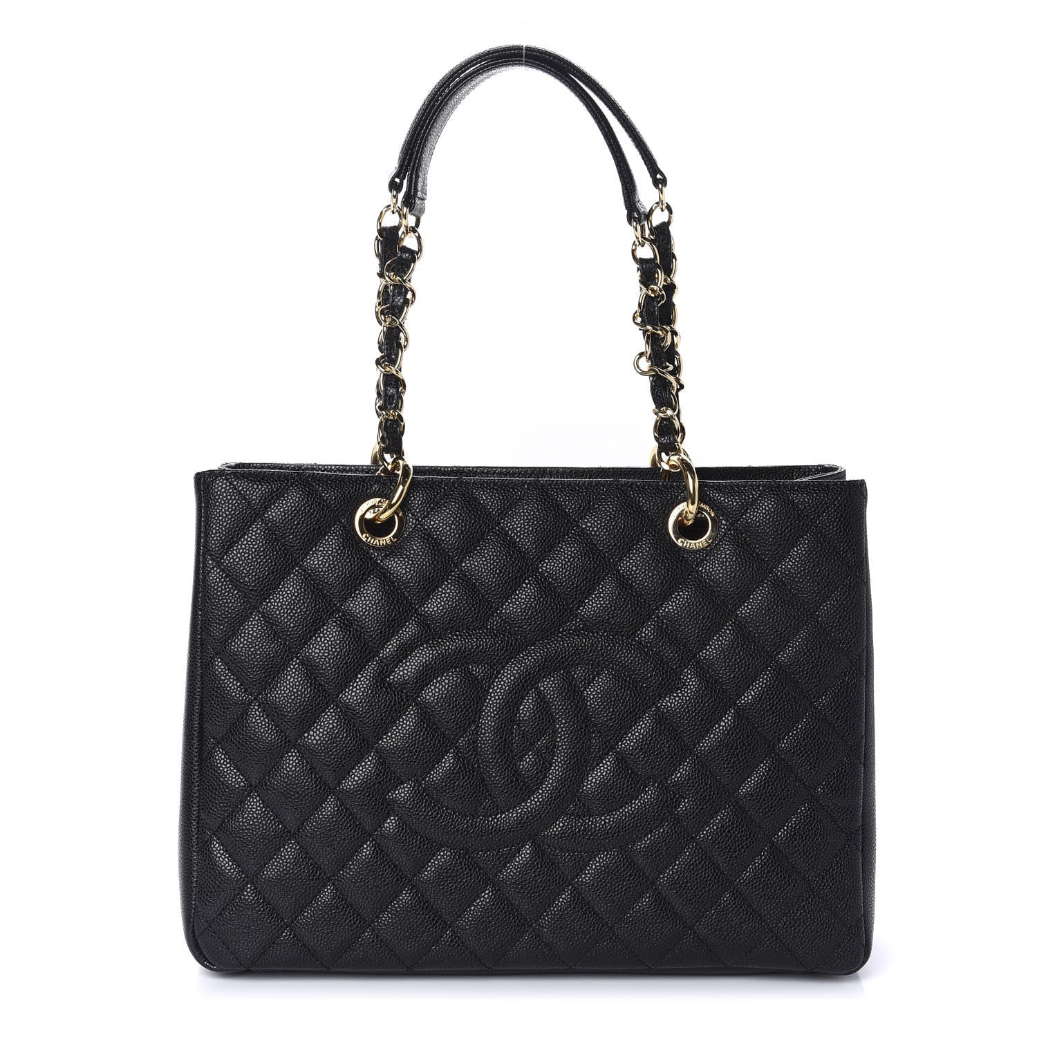 Chanel Caviar Quilted Grand Shopping Tote GST Black 1 of 11
