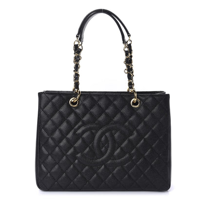 Chanel Caviar Quilted Grand Shopping Tote GST Black 1 of 11