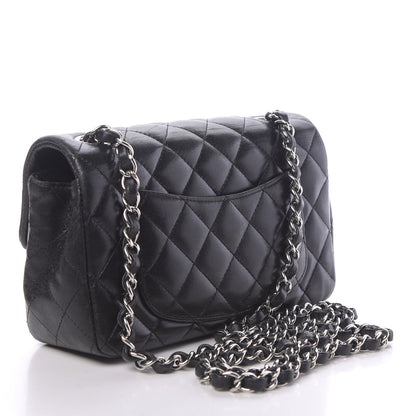 Chanel Lambskin Quilted Mini Rectangular Flap Black 3 of 11