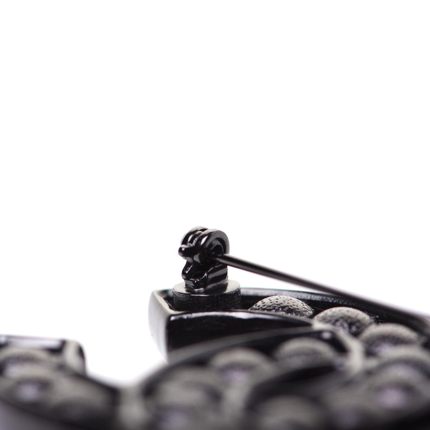 Chanel Crystal CC Brooch Black 6 of 7