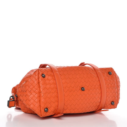 Bottega Veneta Nappa Intrecciato Montaigne Satchel Tangerine 4 of 12