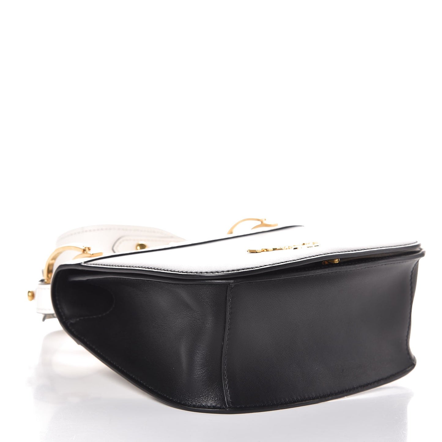 City Calf Pionniere Saddle Bag Black White