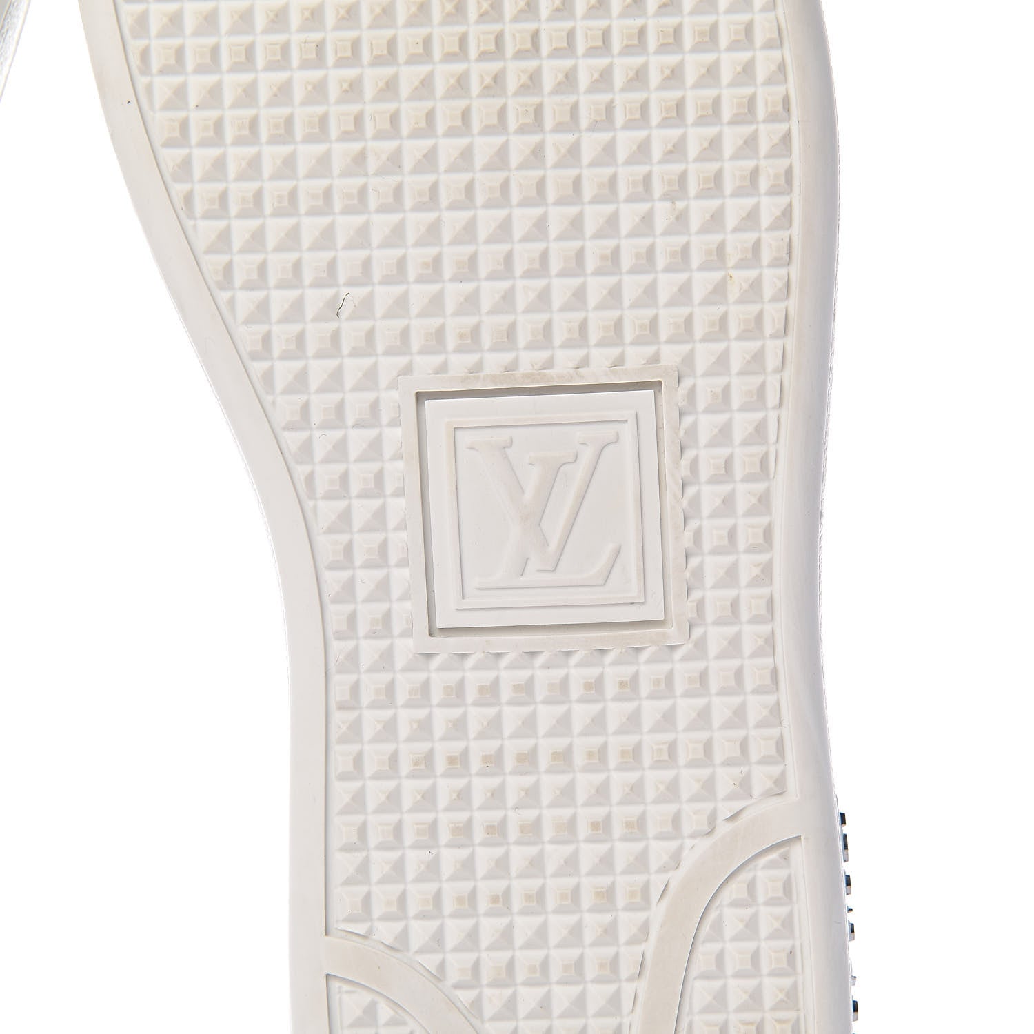 Louis Vuitton Metallic Calfskin Frontrow Sneakers 38.5 Silver 8 of 11