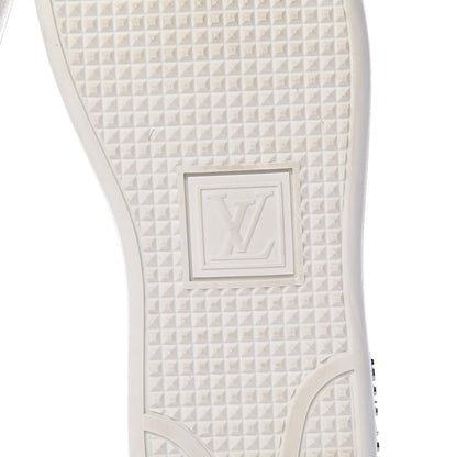 Louis Vuitton Metallic Calfskin Frontrow Sneakers 38.5 Silver 8 of 11