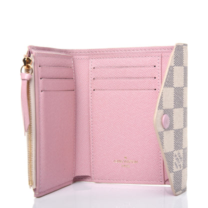 Louis Vuitton Damier Azur Victorine Wallet Rose Ballerine 5 of 11