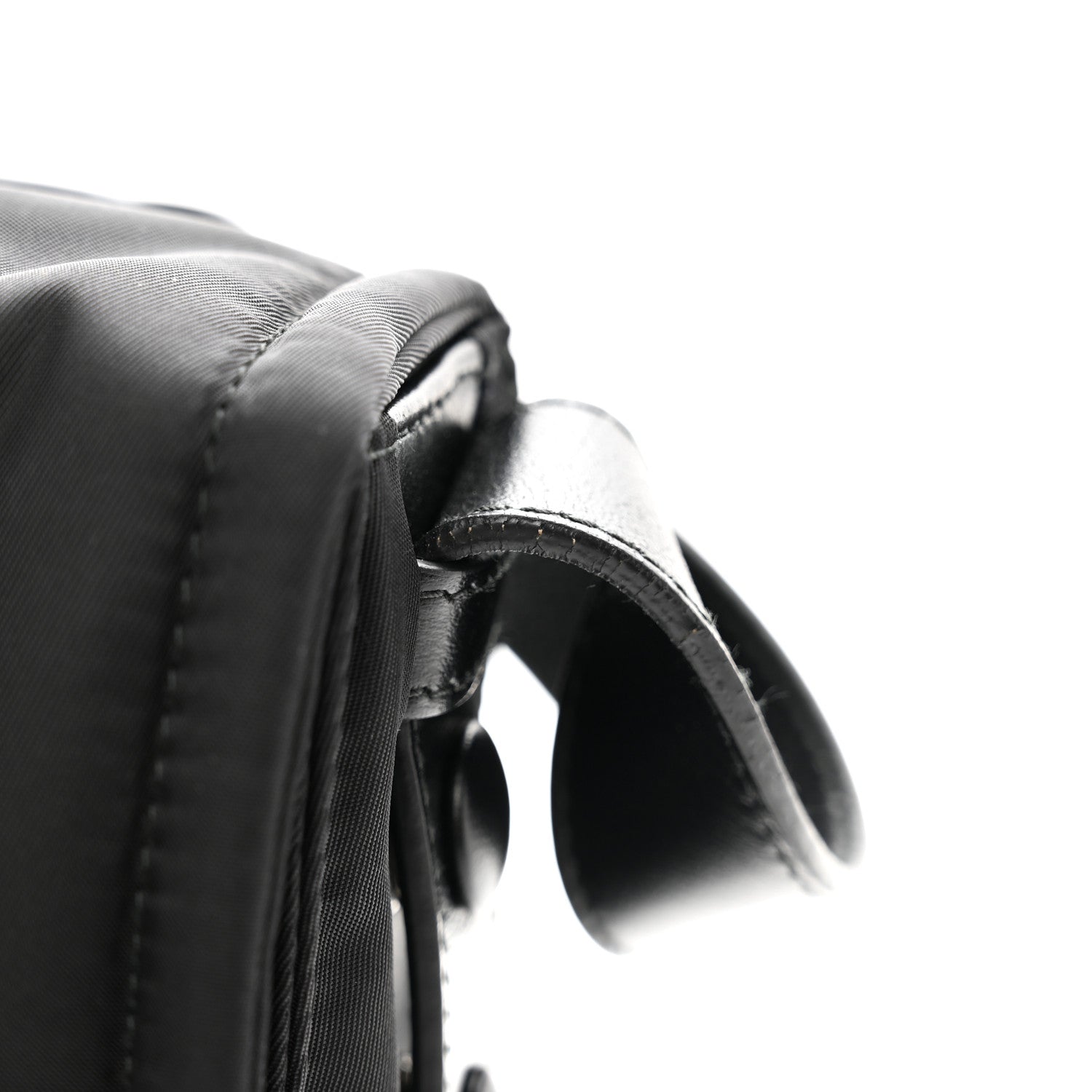 Prada Re-Nylon Vitello Padded Small Flap Shoulder Bag Black 10 of 11