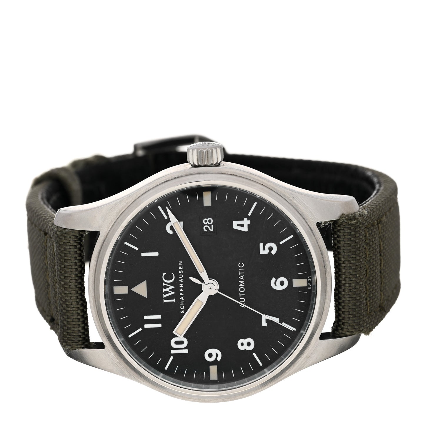 Stainless Steel Fabric 40mm Pilot Mark XI Tribute Automatic Watch Black IW327007