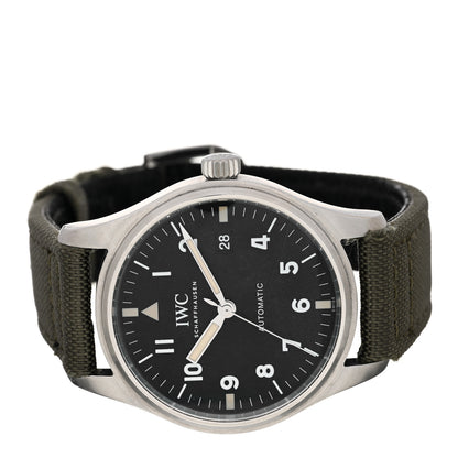 IWC Stainless Steel Fabric 40mm Pilot Mark XI Tribute Automatic Watch Black IW327007 2 of 4
