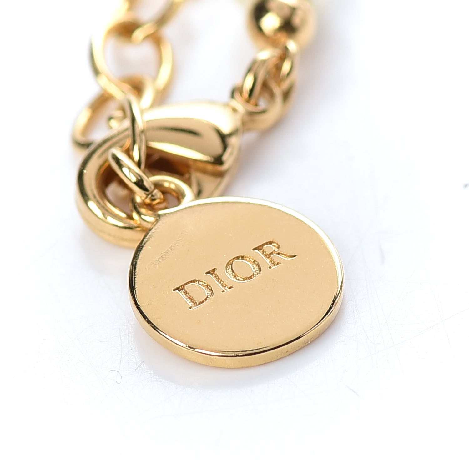 Christian Dior Pearl 30 Montaigne Choker Necklace Gold 5 of 5