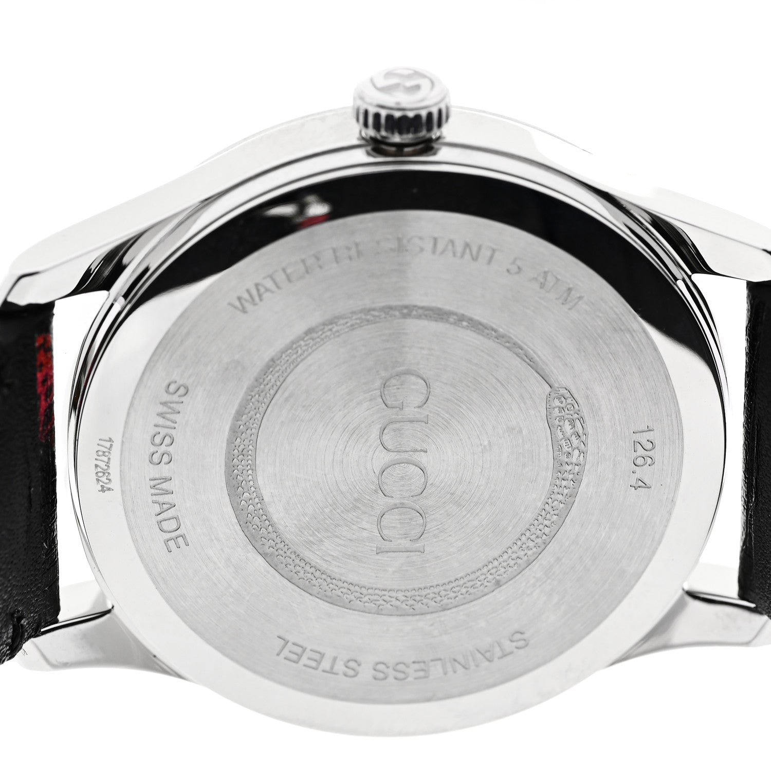 Gucci Stainless Steel Calfskin 38mm Le Marche Des Merveilles Snake Quartz Watch Black 4 of 5