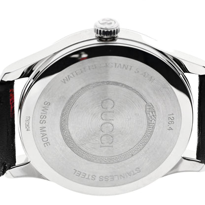 Gucci Stainless Steel Calfskin 38mm Le Marche Des Merveilles Snake Quartz Watch Black 4 of 5