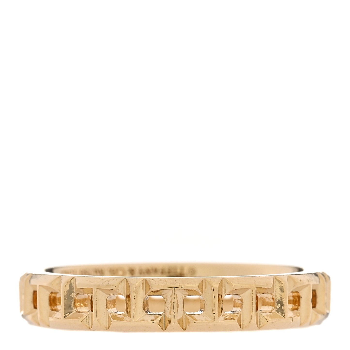 18K Yellow Gold T True Narrow Ring 52 6