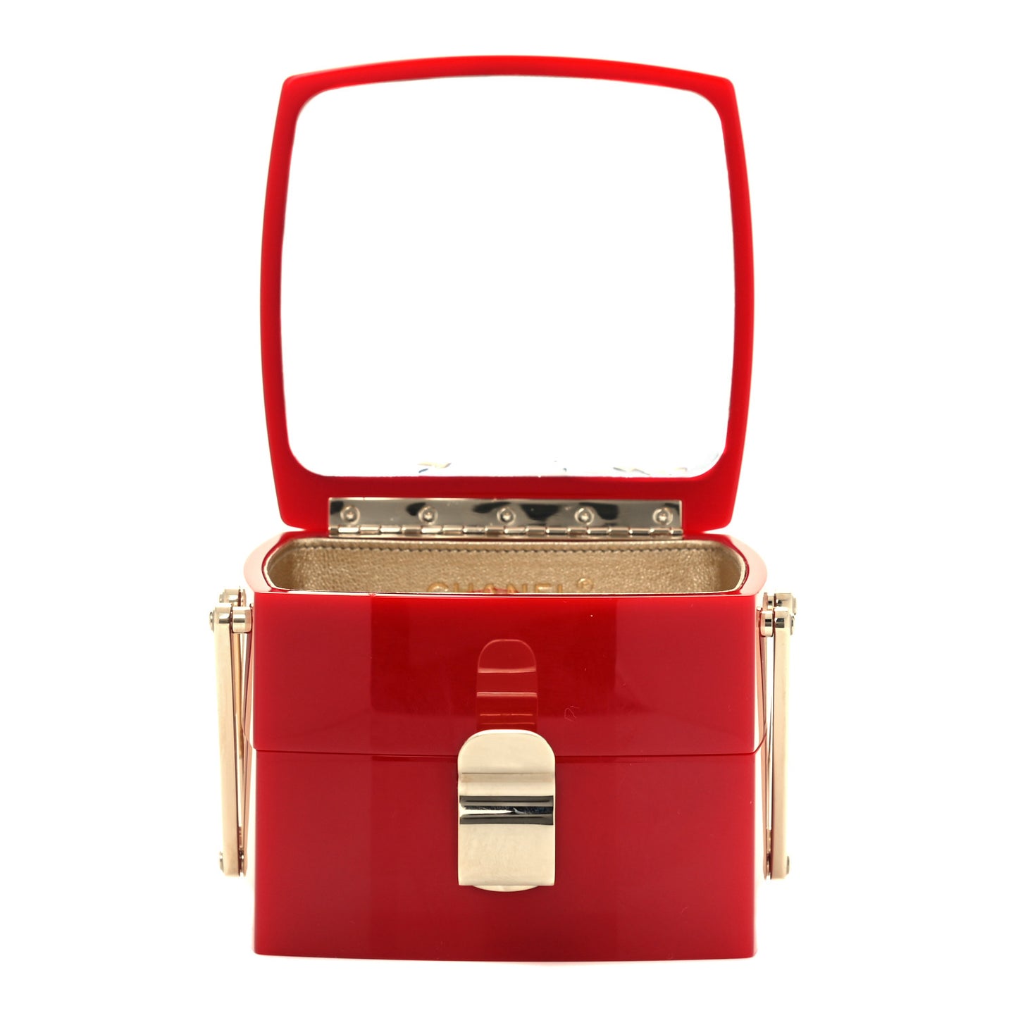 Plexiglass Evening in L'Atelier Minaudiere Jewelry Box Red