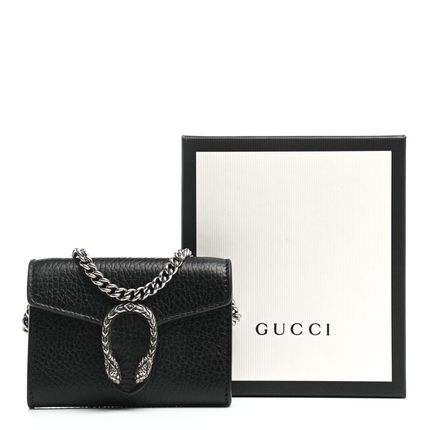 Gucci Calfskin Dionysus Coin Purse Black 7 of 7