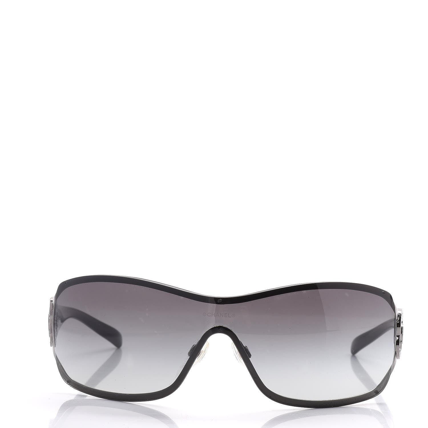 Chanel Swarovski Crystal Camellia CC Sunglasses 4164-B Black 2 of 8