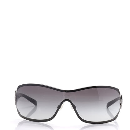 Chanel Swarovski Crystal Camellia CC Sunglasses 4164-B Black 2 of 8