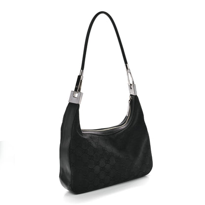 Gucci Monogram GG Small Clasp Hobo Black 3 of 9
