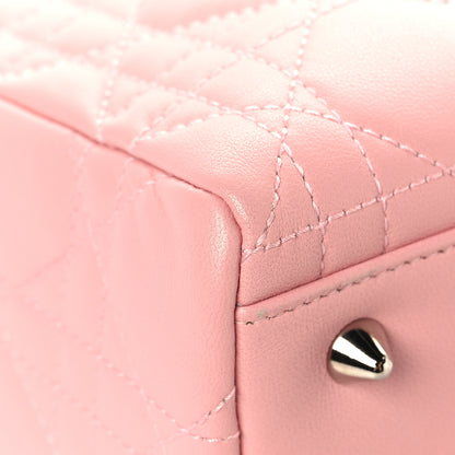 Christian Dior Lambskin Cannage Medium Lady Dior Light Pink 9 of 16