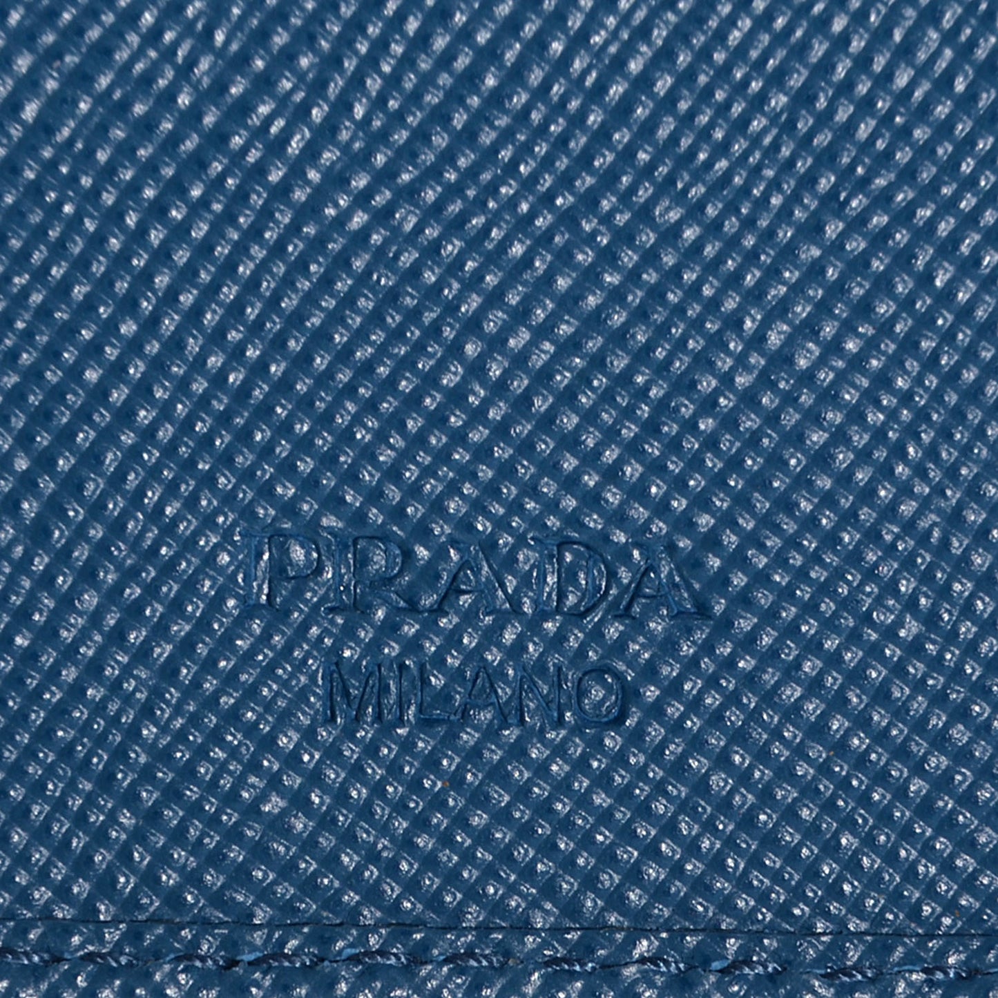 Saffiano Metal Flap Wallet Cobalto