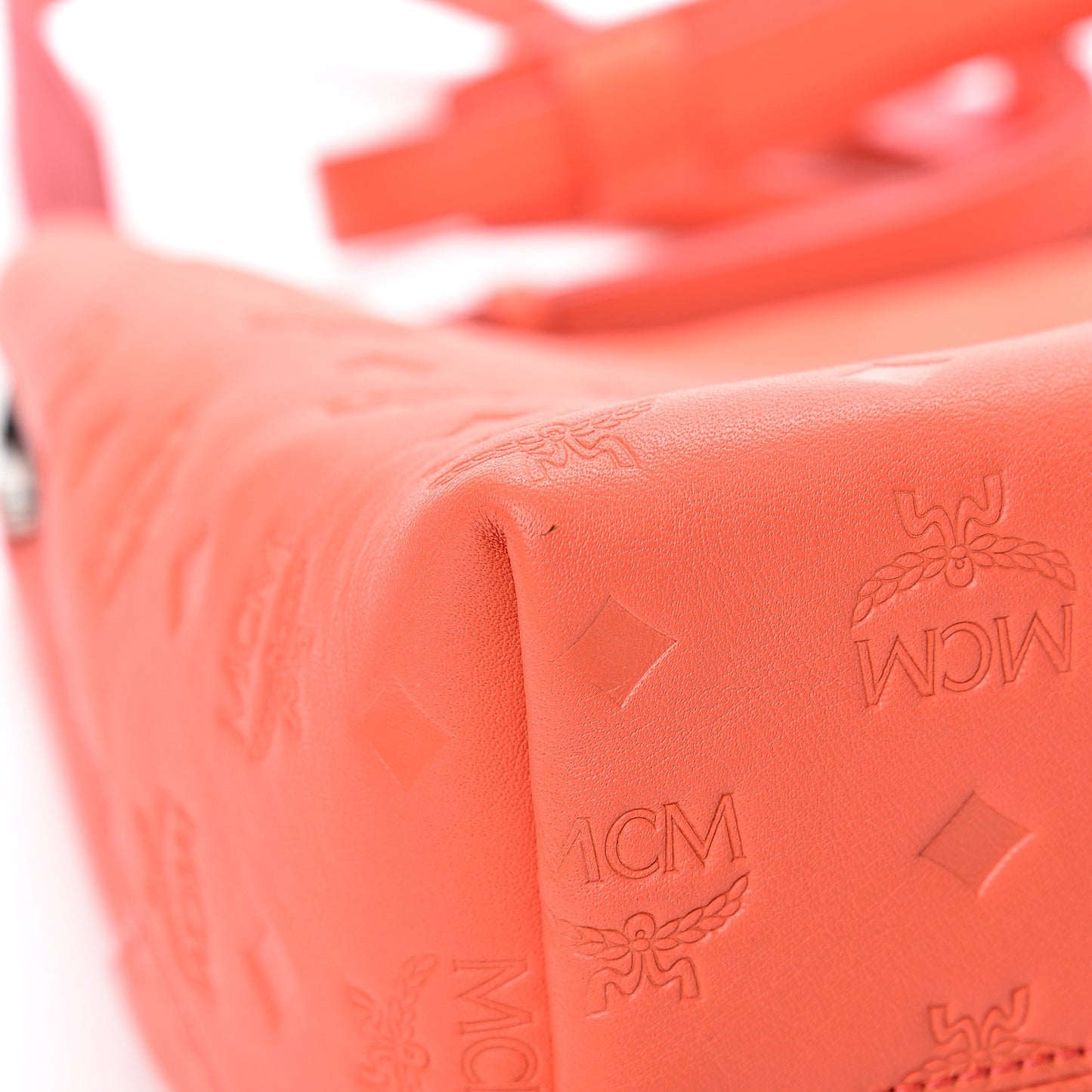 Calfskin Ottomar Monogram Medium Klara Hobo Hot Coral