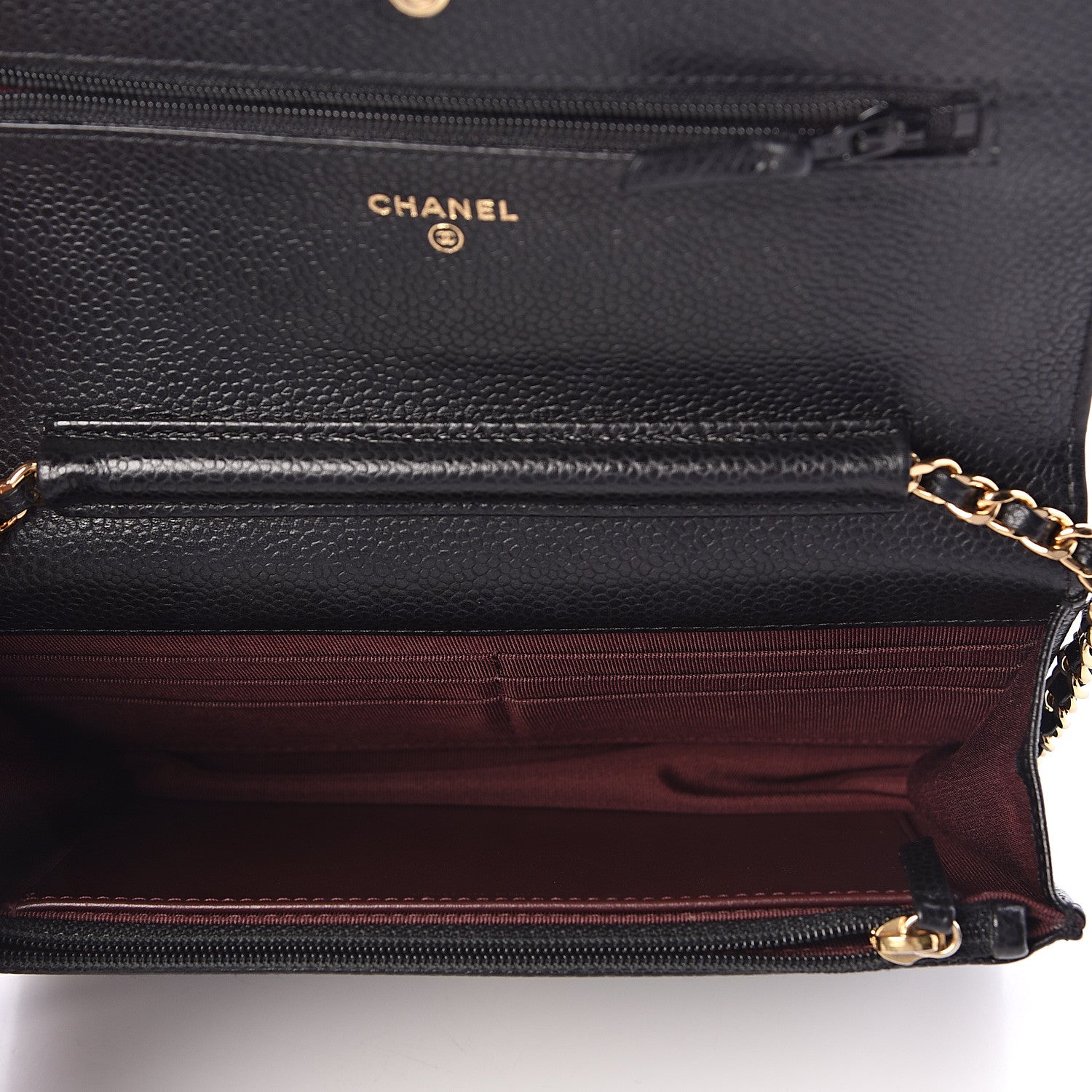 Chanel Caviar Quilted Wallet On Chain WOC Black 5 of 11