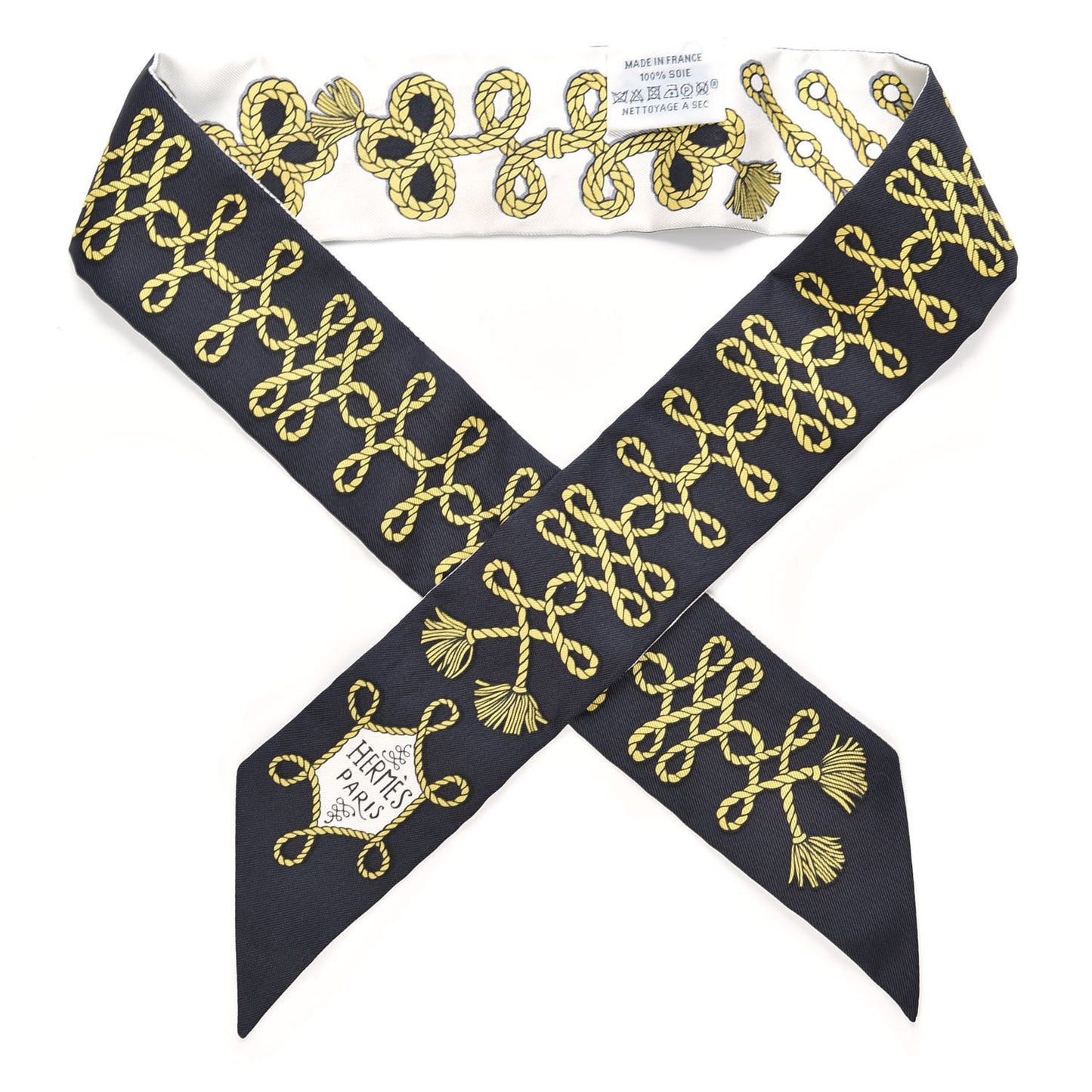 Silk Galons Et Brandebourg Twilly Black Gold White