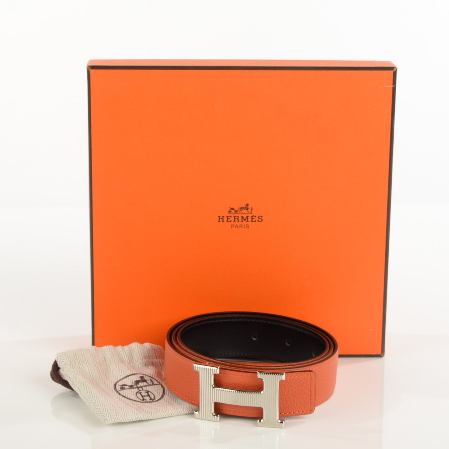 Box Togo 32mm Calandre H Belt 95 Black Orange
