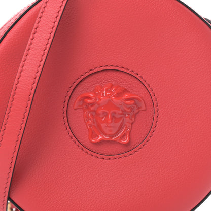 Versace Calfskin La Medusa Round Camera Bag Red 7 of 9