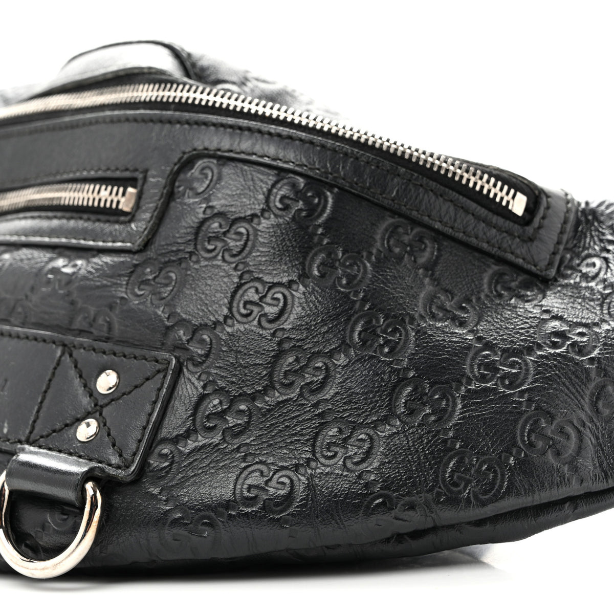 Guccissima Web Belt Bag Black