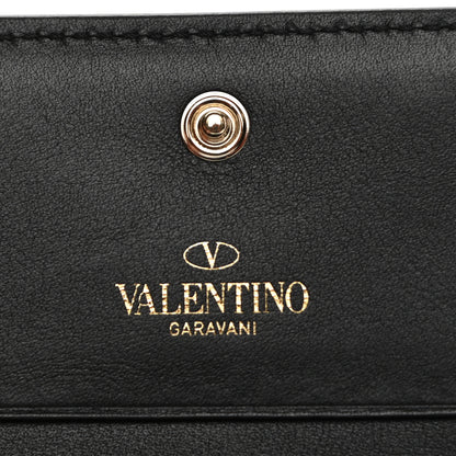 Valentino Garavani Calfskin Rockstud Bi-Fold Card Holder Black 7 of 8