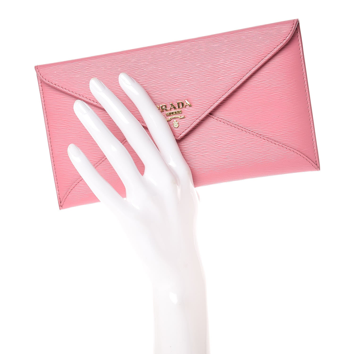 Prada Vitello Move Envelope Wallet Geranio 2 of 10