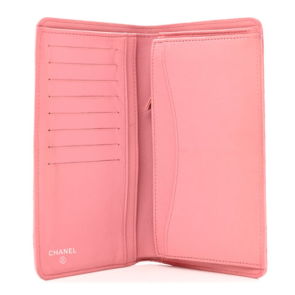 Chanel Lambskin Quilted Yen Wallet Pink 5 of 8