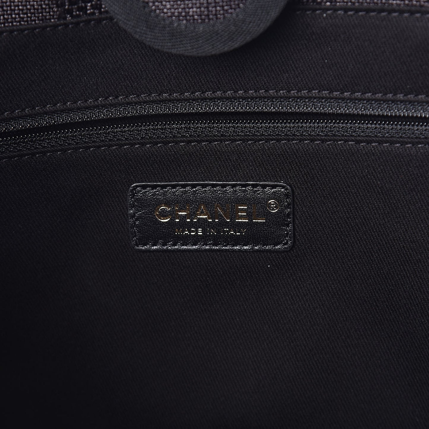 Mixed Fibers Striped Small Deauville Tote Black