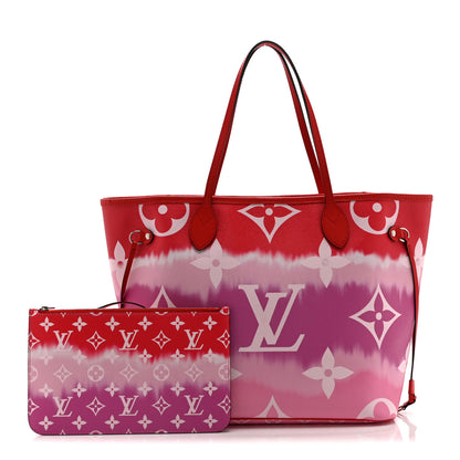 Louis Vuitton Monogram Escale Neverfull MM Rouge 3 of 11