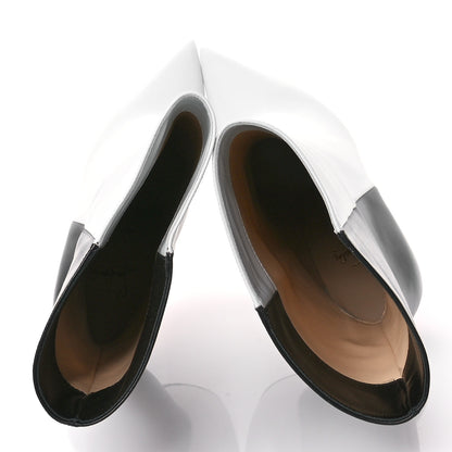 Christian Louboutin Calfskin Astrilarge 100 Booties 39 White Black 2 of 7
