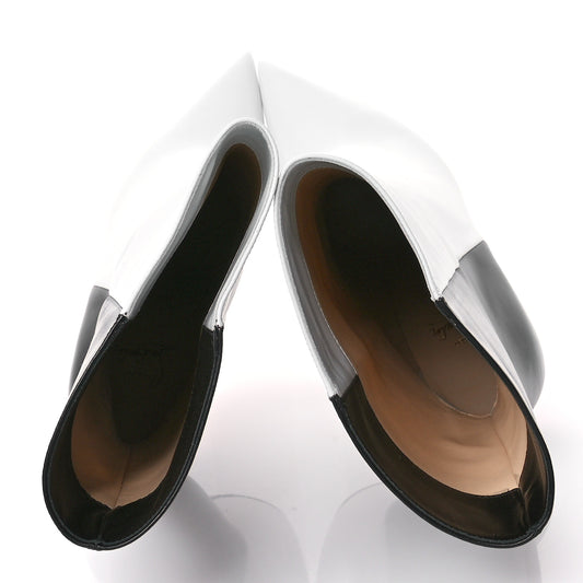 Calfskin Astrilarge 100 Booties 39 White Black