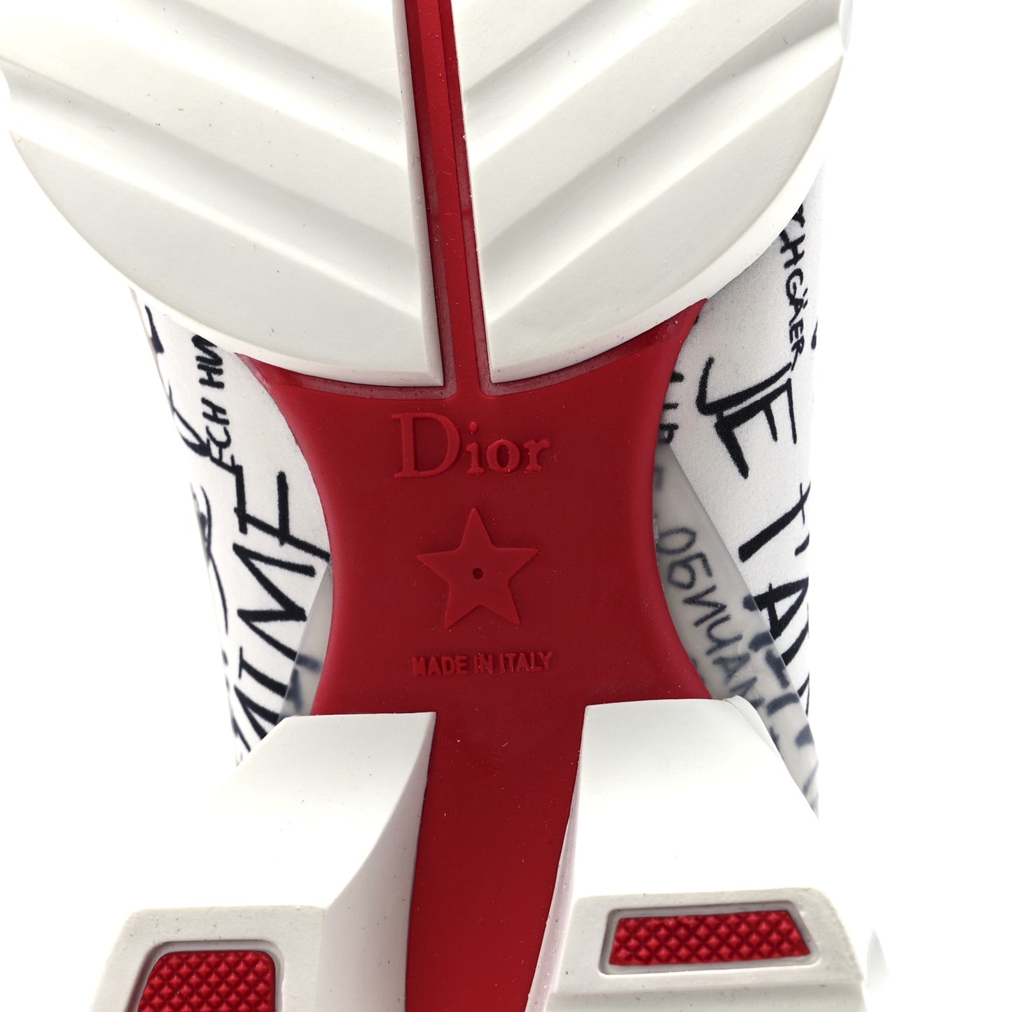 Neoprene Rubber Dioramour Womens D-Connect Sneakers 38 White Red