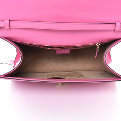 Gucci Vitello Fontanella Web Medium Sylvie Top Handle Bag Pink Tropical Flower 6 of 23
