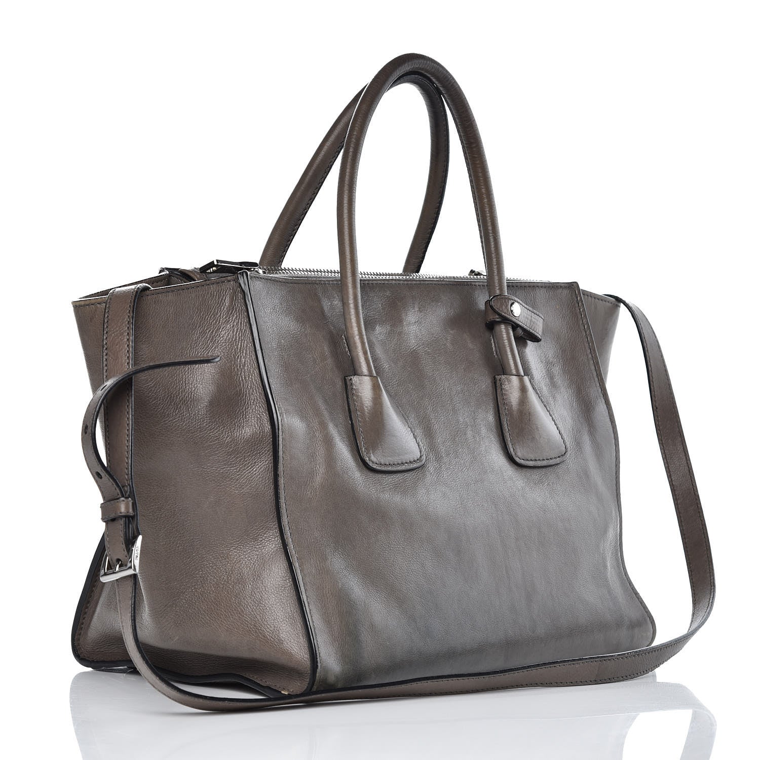 Prada Glace Calf Twin Pocket Tote Marmo 3 of 20