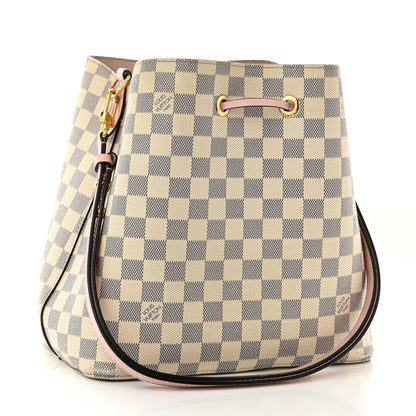 Louis Vuitton Damier Azur Neonoe MM Eau De Rose 3 of 14