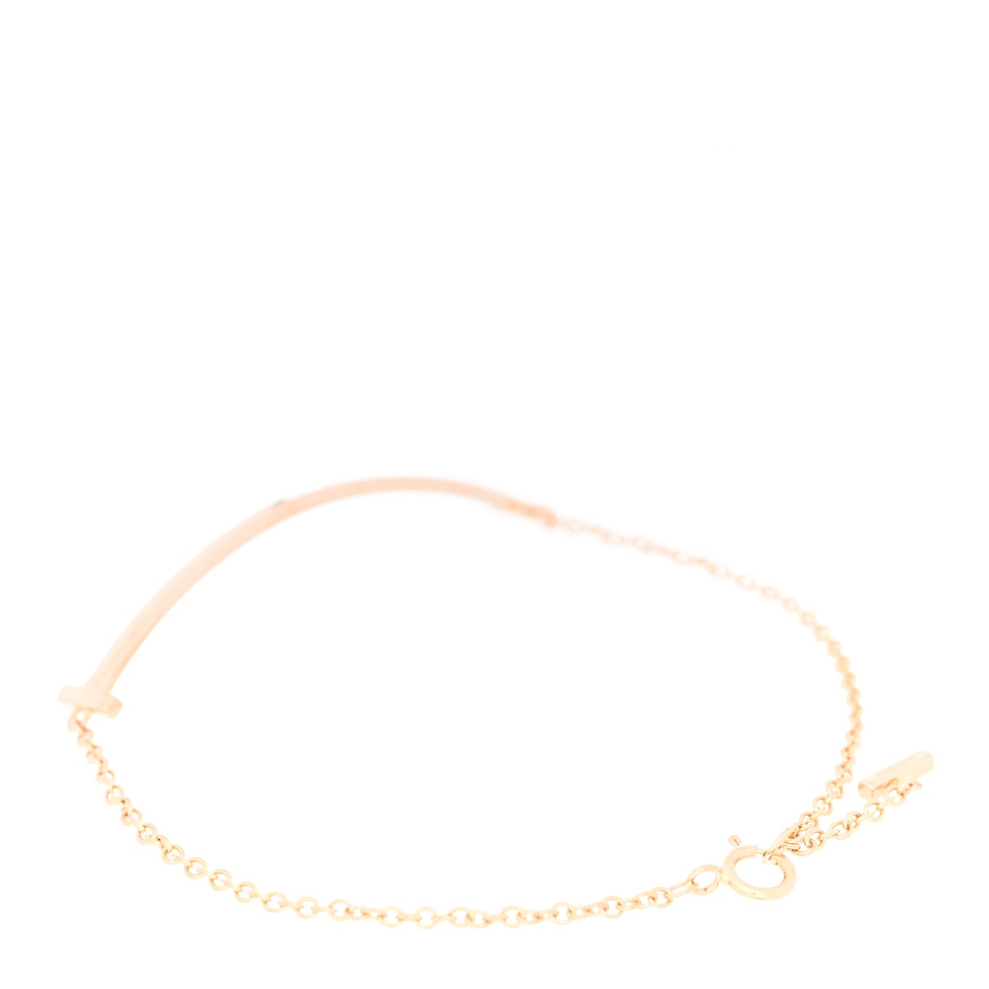 18K Rose Gold T Smile Bracelet