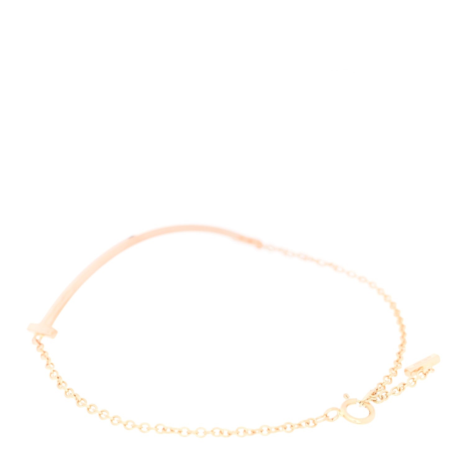 Tiffany 18K Rose Gold T Smile Bracelet 2 of 3
