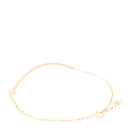 Tiffany 18K Rose Gold T Smile Bracelet 2 of 3