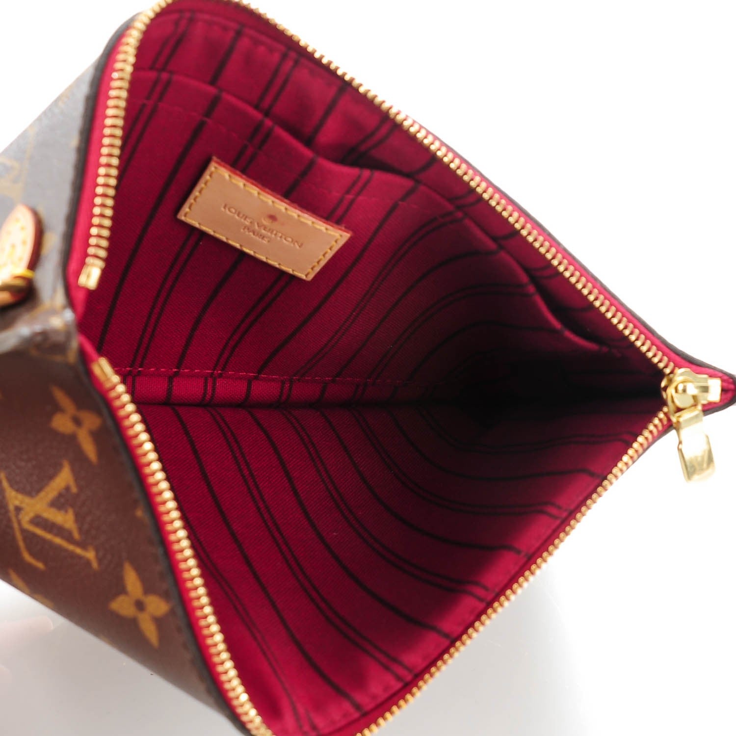 Louis Vuitton Monogram Neverfull MM GM Pochette Fuchsia 5 of 8