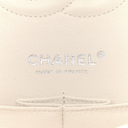 Chanel Crumpled Calfskin Quilted Medium Double Flap White 6 of 14
