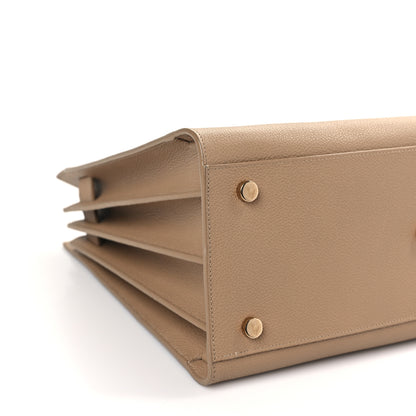 Saint Laurent Grained Calfskin Small Sac De Jour Deep Beige 8 of 9