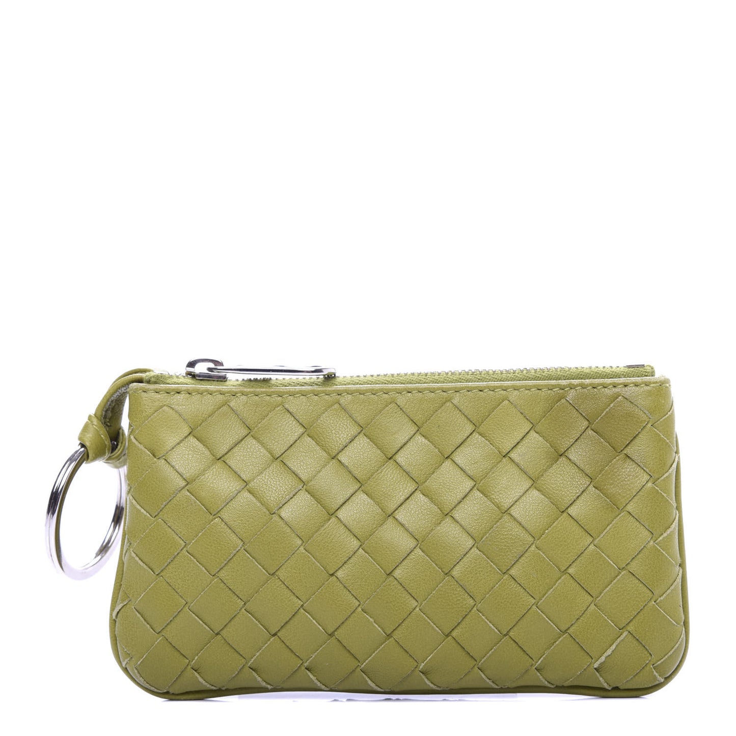 Nappa Intrecciato Key Case Assenzio