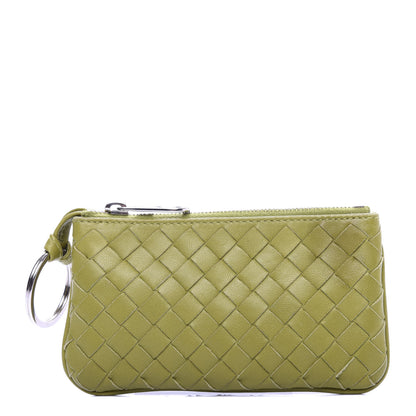 Bottega Veneta Nappa Intrecciato Key Case Assenzio 1 of 7