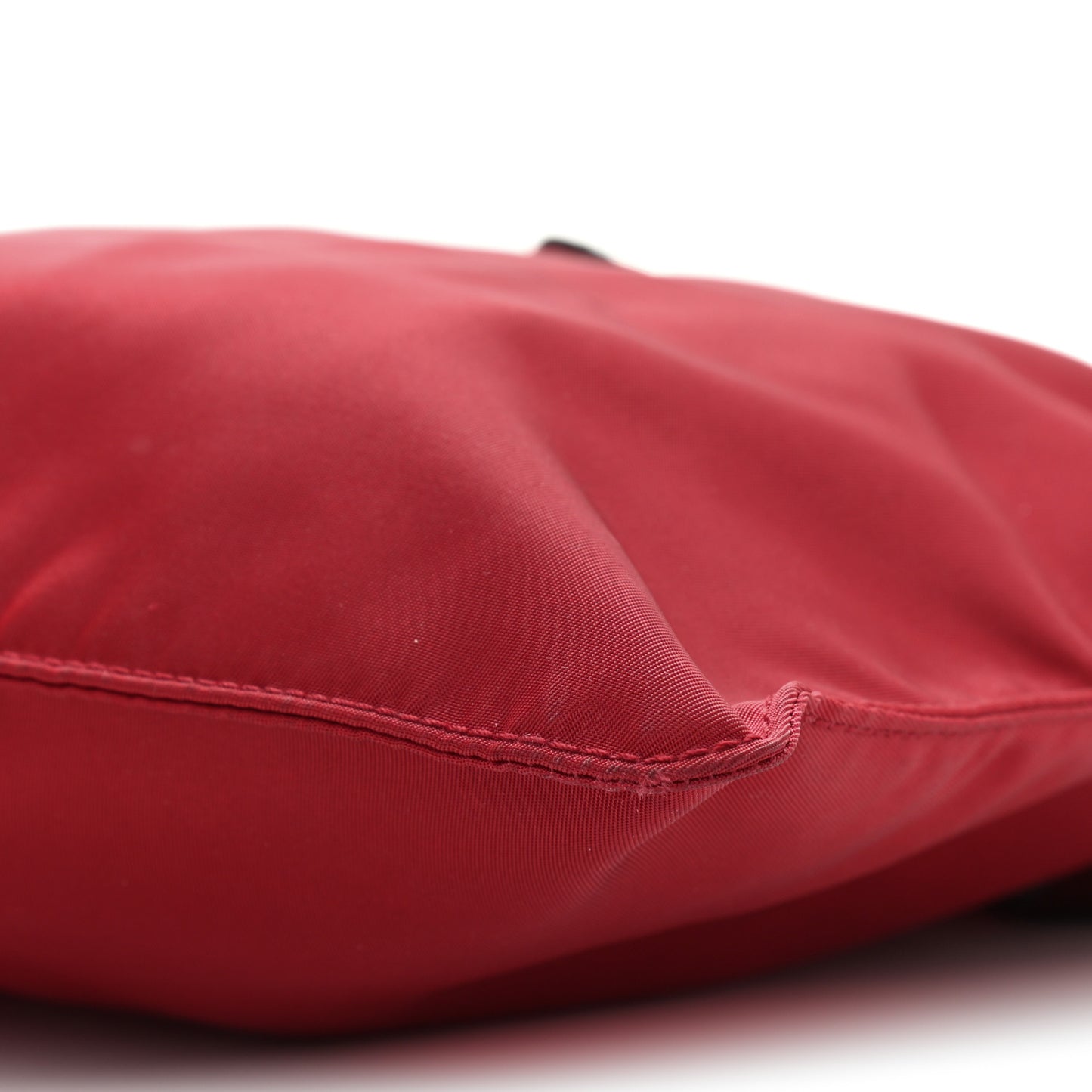 Nylon Flat Messenger Bag Cherry
