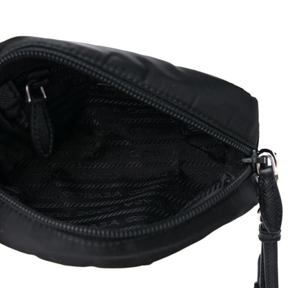Prada Tessuto Nylon Saffiano Wristlet Black 5 of 8